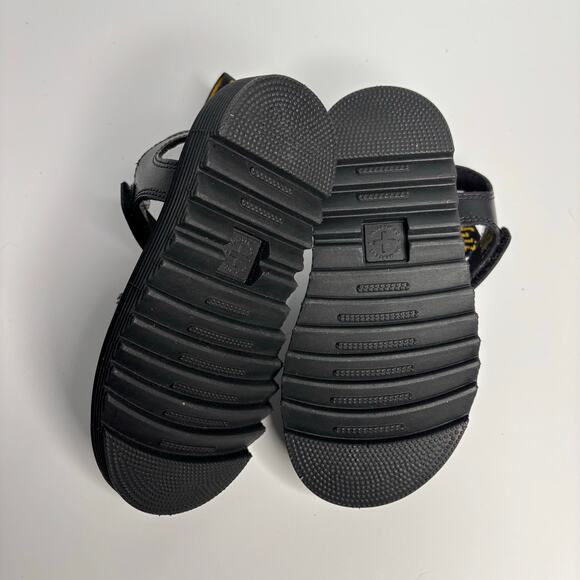 Dr. Martens Junior Klaire Leather Sandals in Black T Lamper - Picture 8 of 9